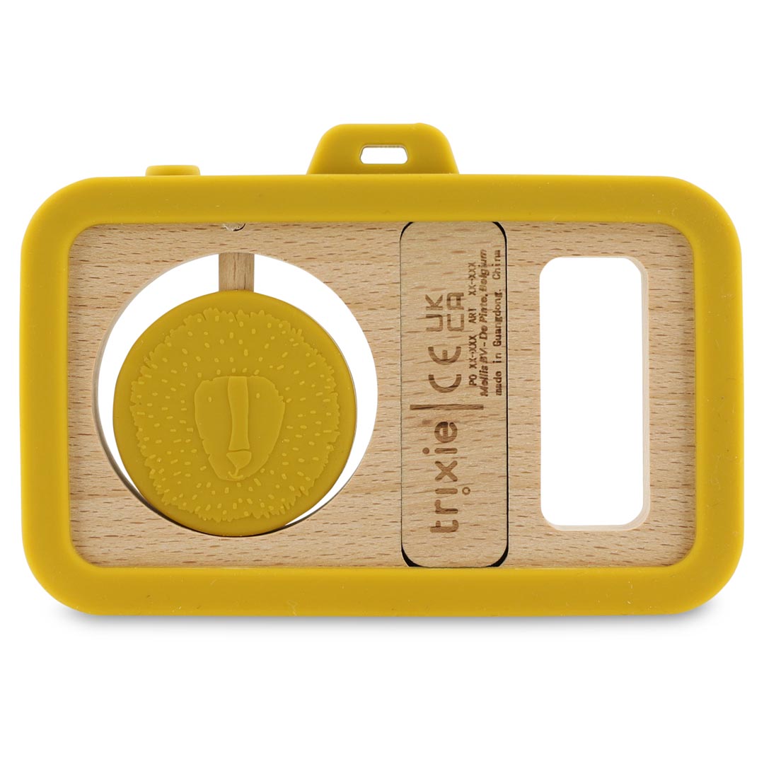 Wooden silicone baby camera - Mr. Lion